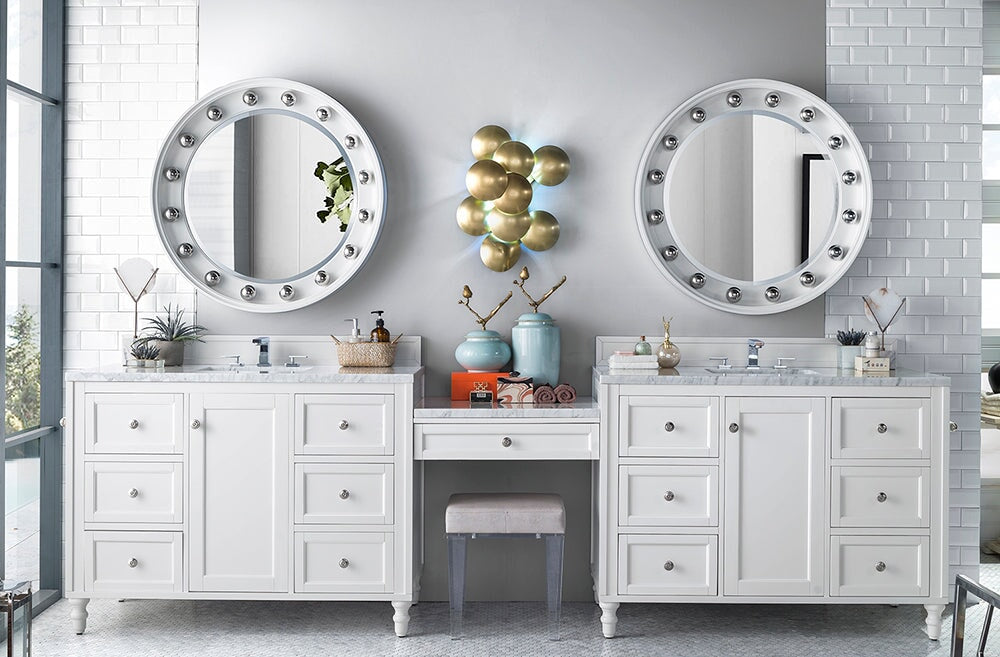 Copper Vanity and Linen Closet