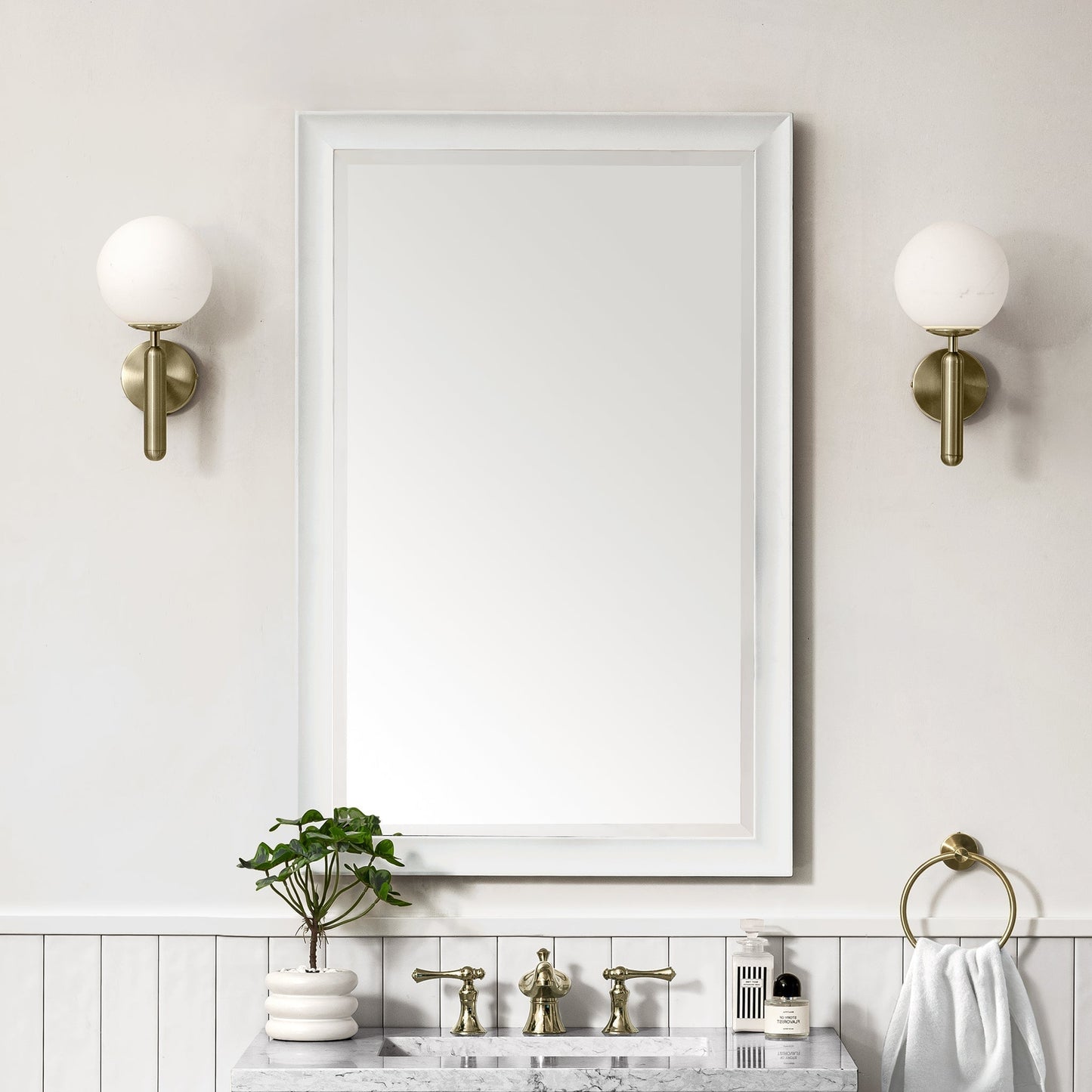 
                  
                    Glenbrooke 26" Mirror Mirror James Martin Vanities Bright White 
                  
                