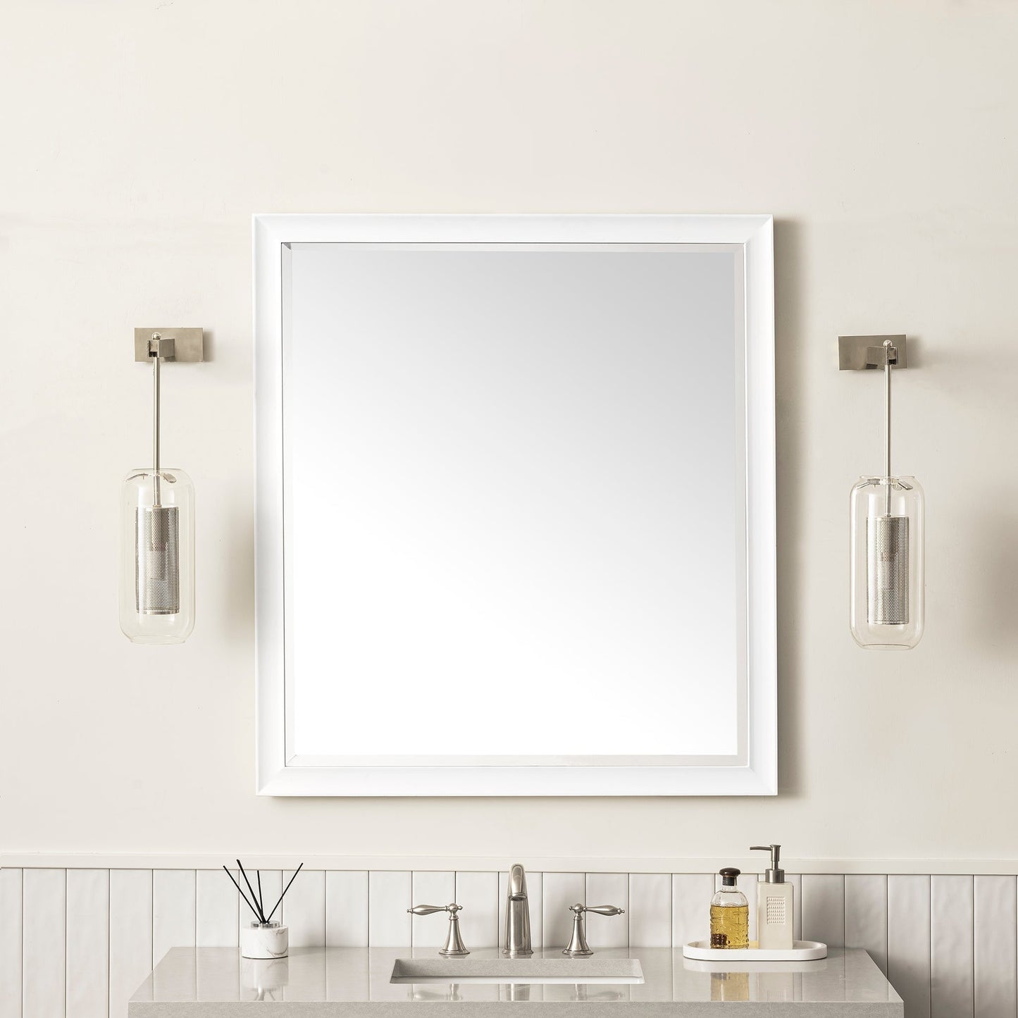 
                  
                    Glenbrooke 36" Mirror Mirror James Martin Vanities Bright White 
                  
                
