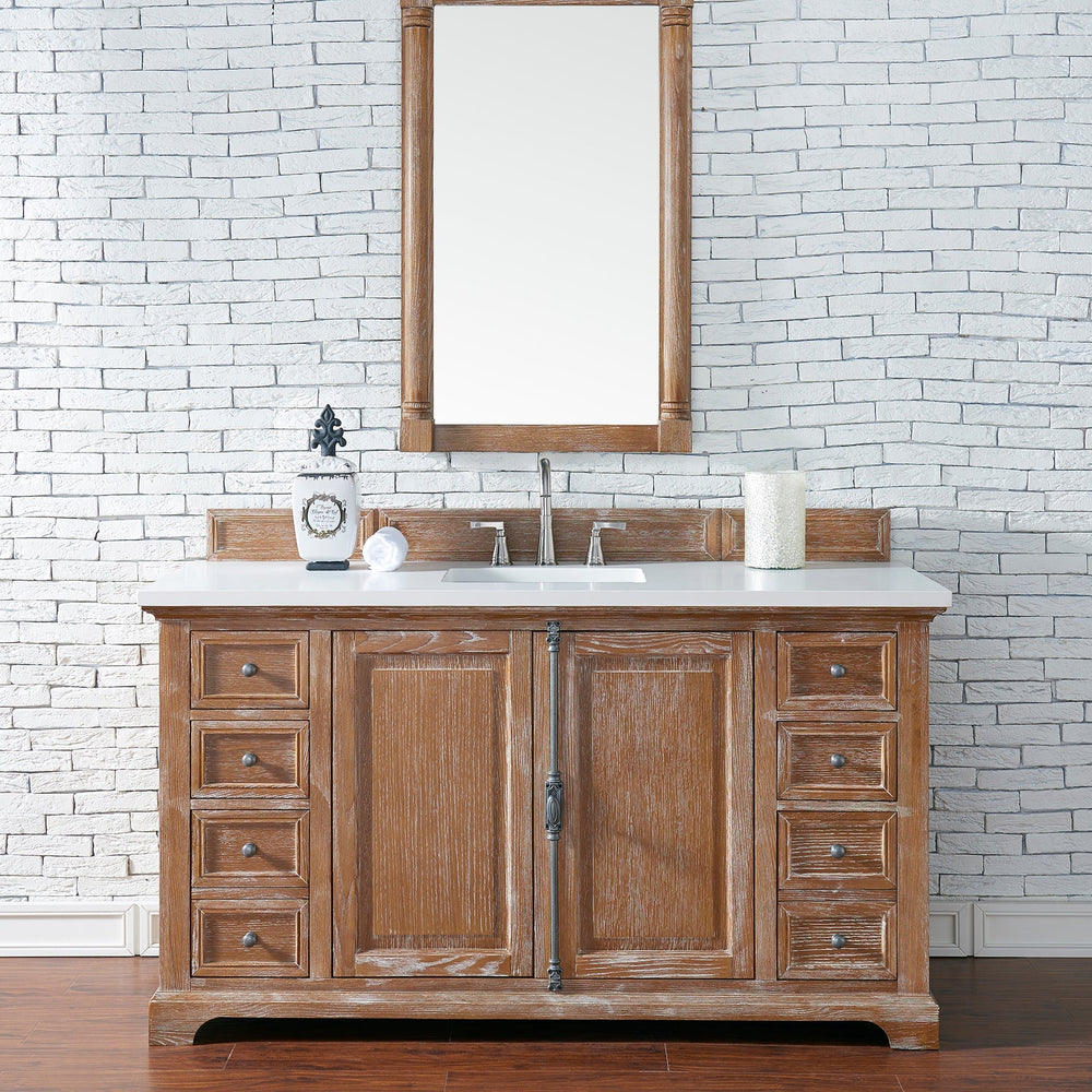 Providence 60" Single Bathroom Vanity in Driftwood Single Bathroom Vanity James Martin Vanities Select Your Top 