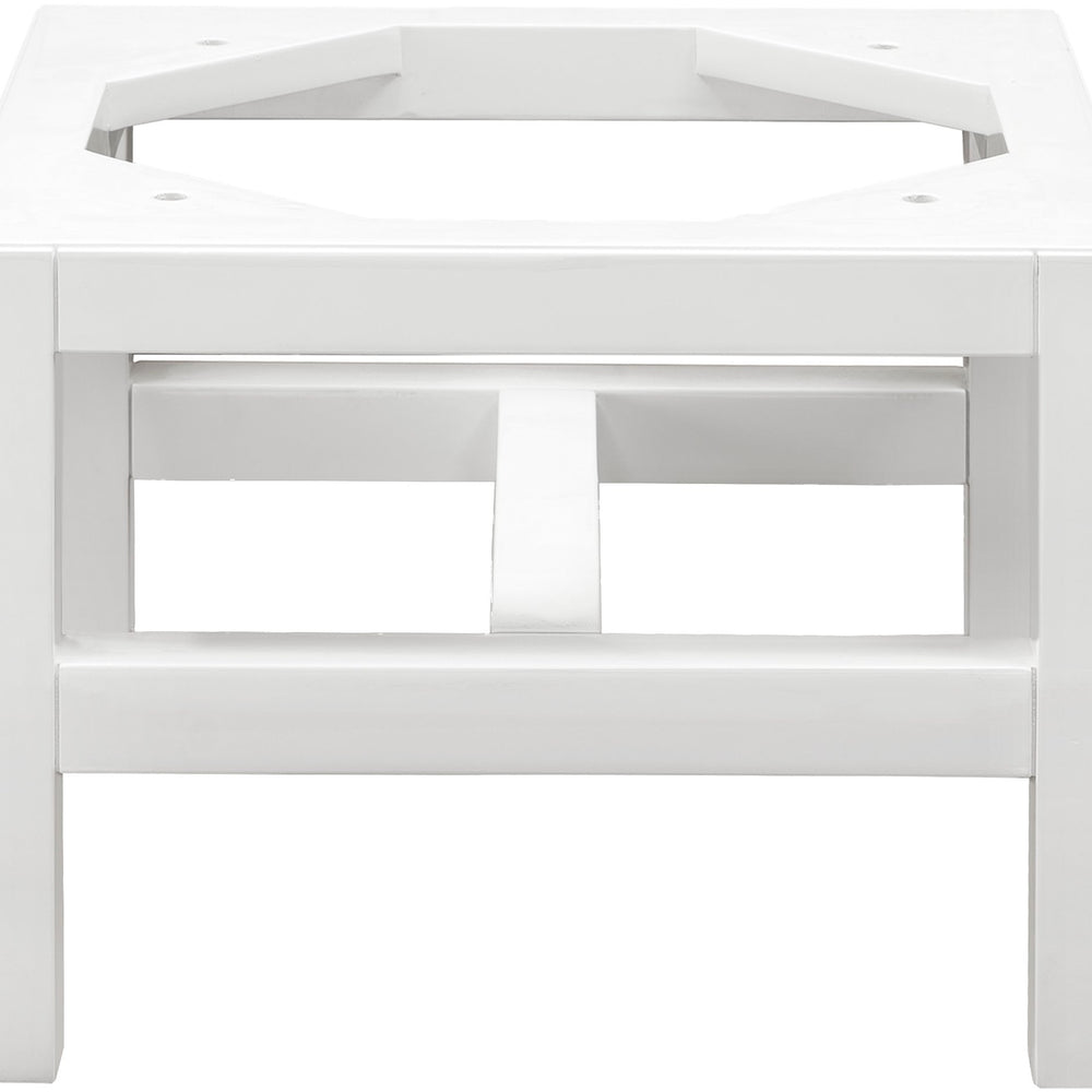 Addison 15" Wooden Stand for Grand Tower Hutch, Glossy White Linen Cabinet James Martin Vanities 