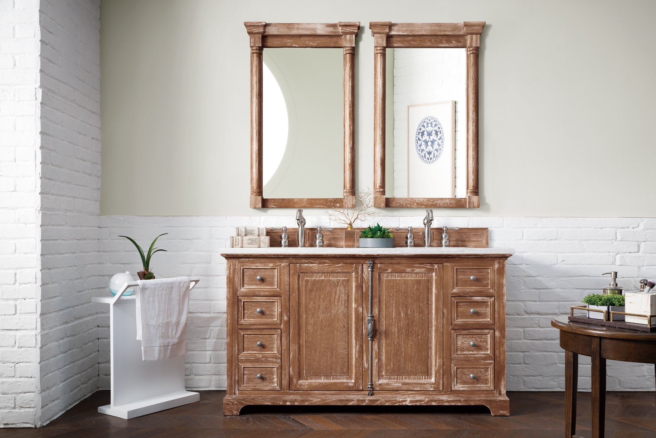 Union Rustic Jemarr 60'' Double Bathroom Vanity with Resin Top