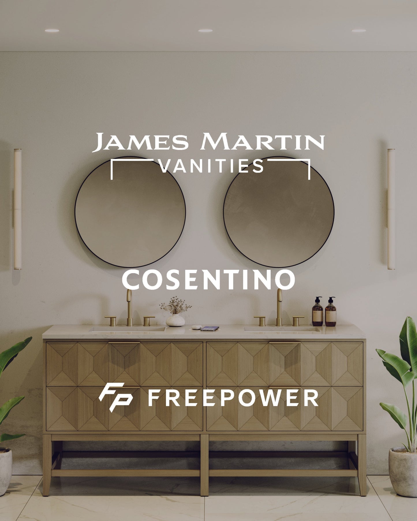 Now Available: James Martin Vanities Collections Featuring Silestone® by Cosentino and FreePower™ Technology
