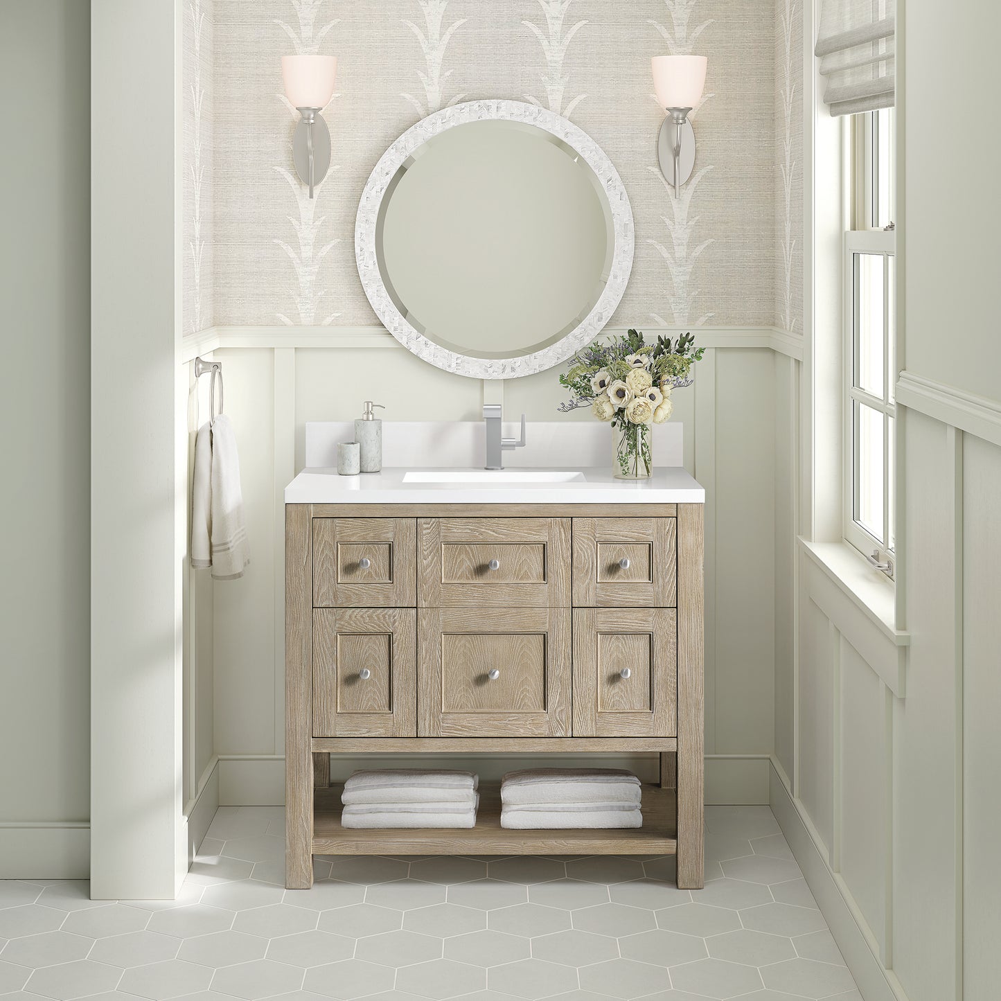 
                  
                    Breckenridge 36" Single Vanity in Whitewashed Oak
                  
                