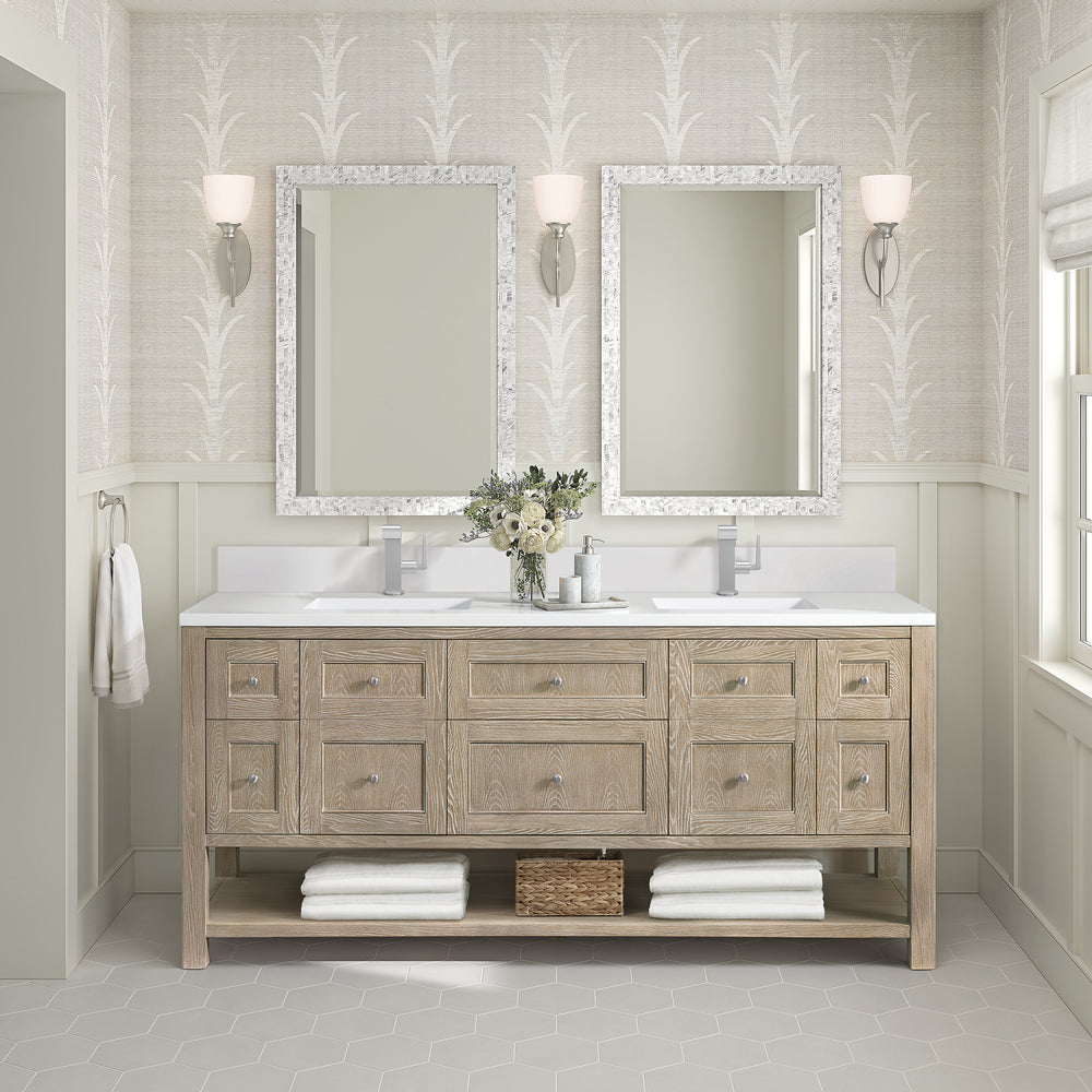 
                  
                    Breckenridge 72" Double Vanity in Whitewashed Oak
                  
                