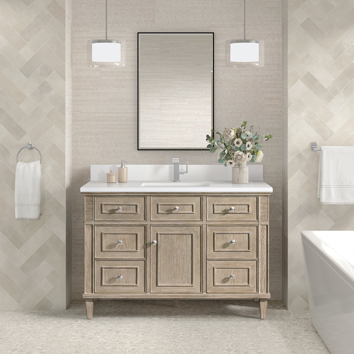 
                  
                    Lorelai 48" Single Vanity in Whitewashed Oak
                  
                