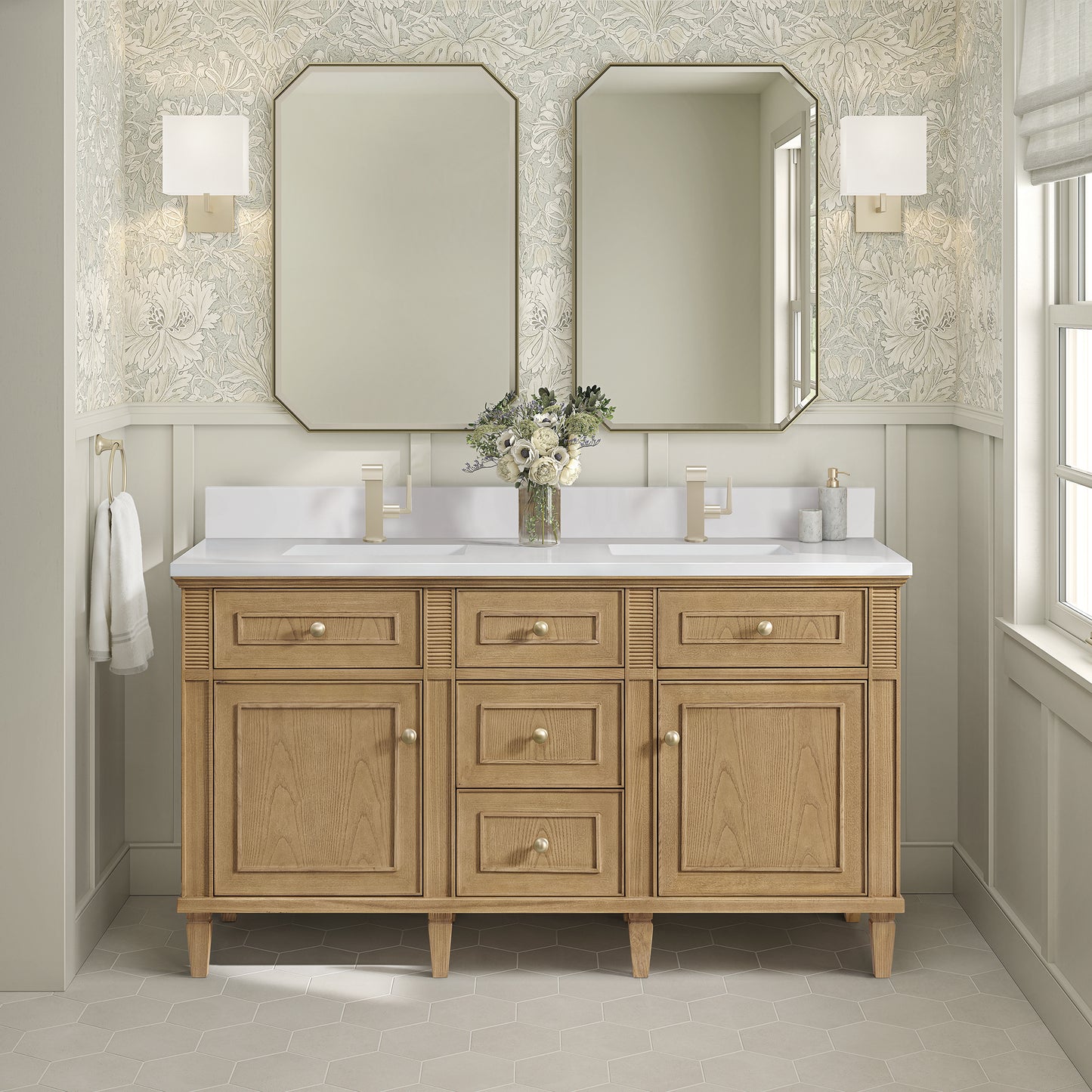 
                  
                    Lorelai 60" Double Vanity in Light Natural Oak
                  
                