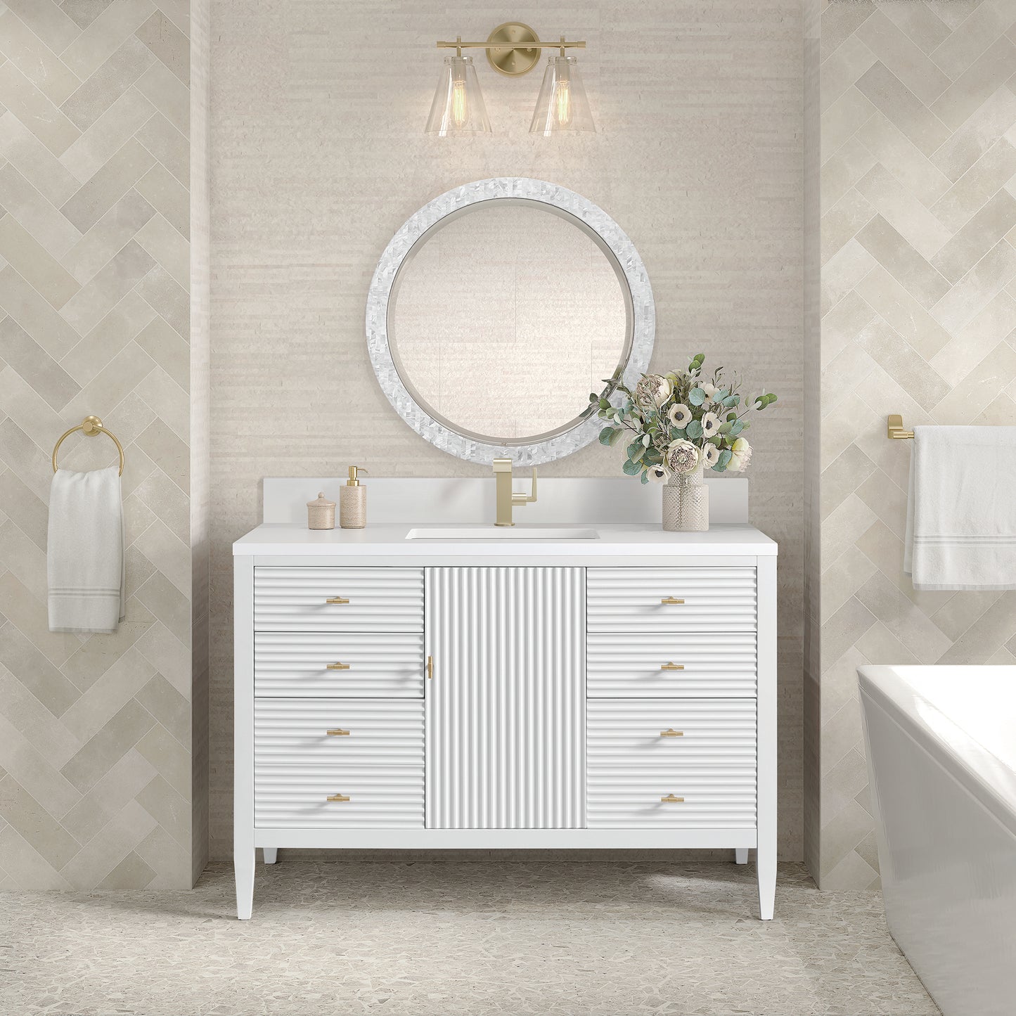 
                  
                    Myrrin 48" Single Vanity in Bright White
                  
                