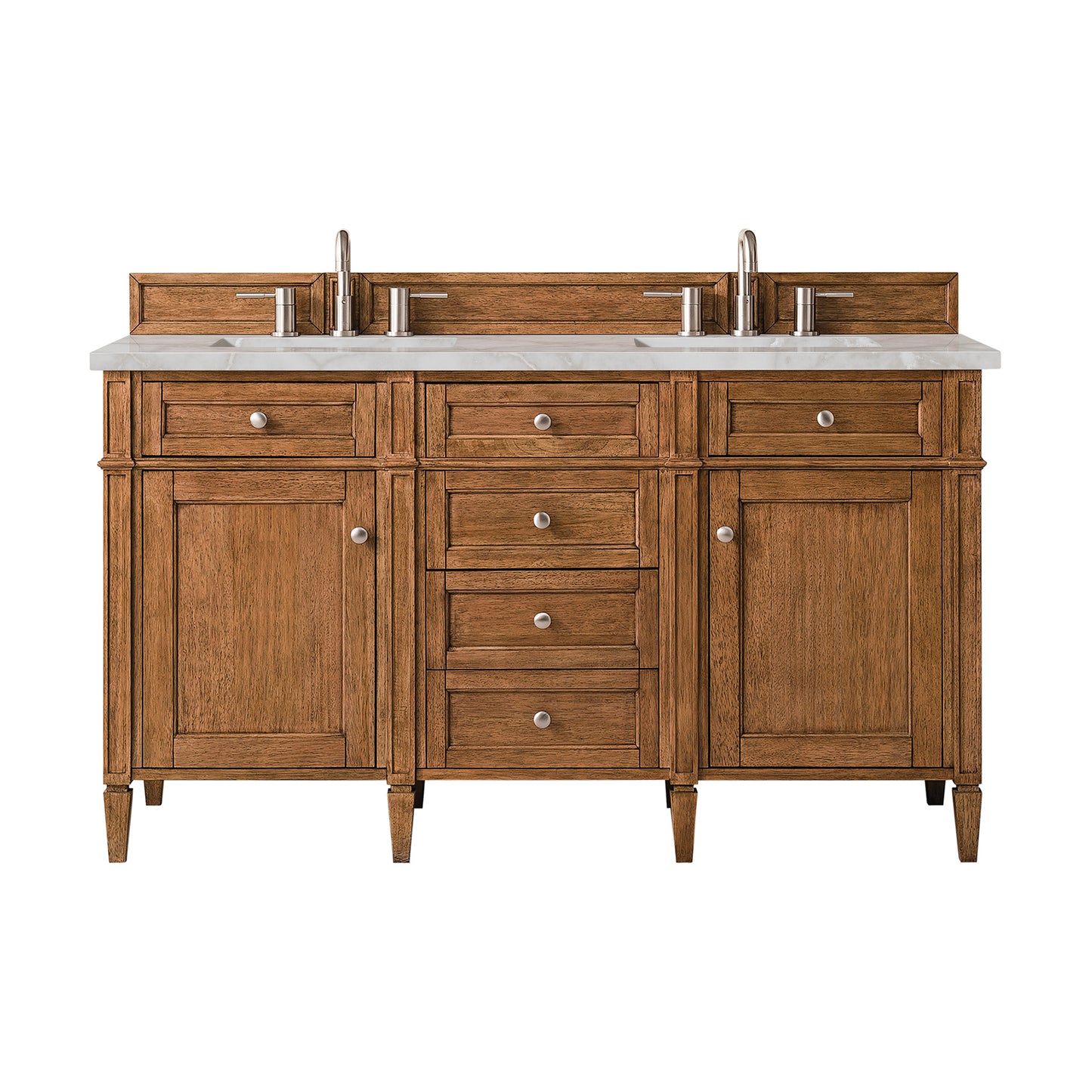 
                  
                    Brittany 60" Double Vanity Cabinet in Saddle Brown
                  
                