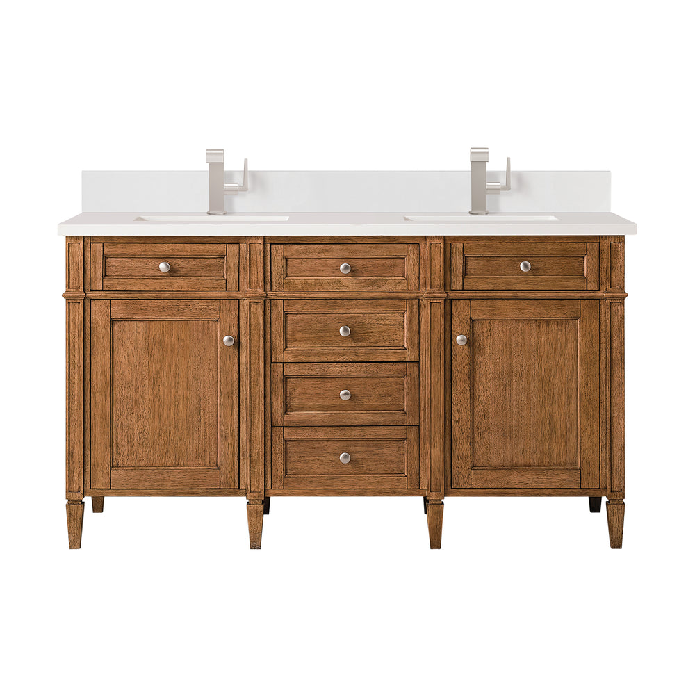
                  
                    Brittany 60" Double Vanity Cabinet in Saddle Brown
                  
                