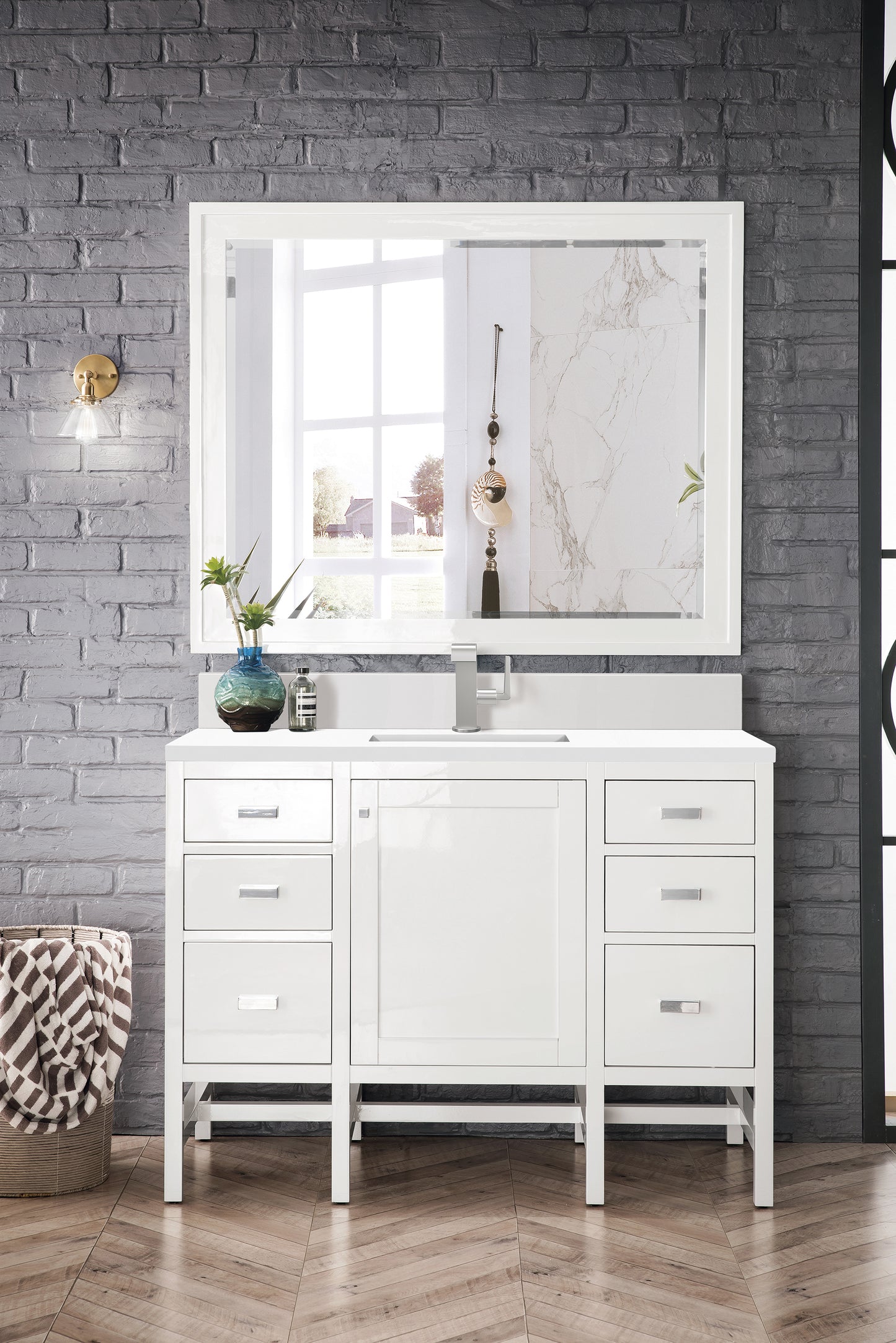 
                  
                    Addison 48" Single Vanity Cabinet in Glossy White
                  
                