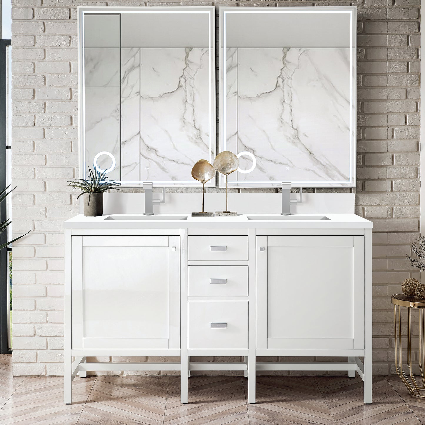
                  
                    Addison 60" Double Vanity Cabinet in Glossy White
                  
                