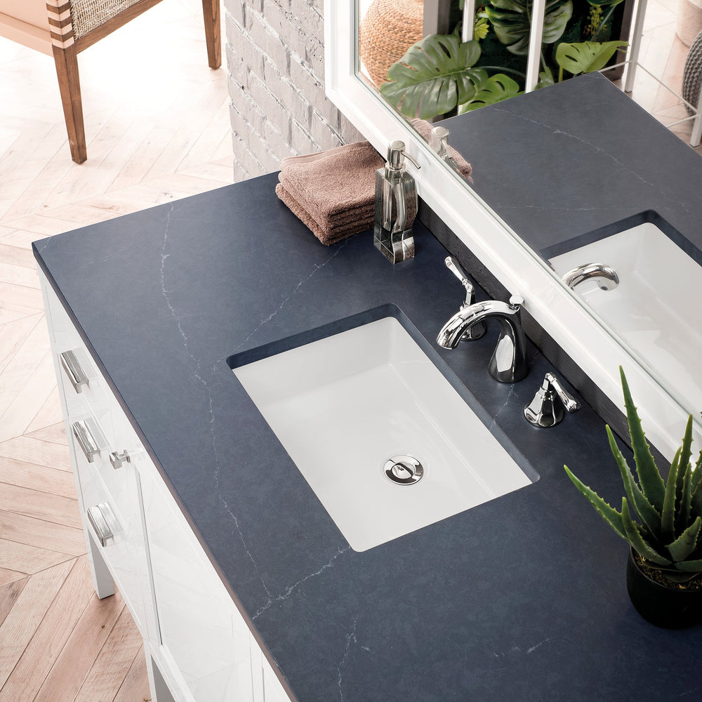 
                  
                    Addison 48" Single Vanity Cabinet in Glossy White Single Bathroom Vanity James Martin Vanities Charcoal Soapstone Silestone 
                  
                