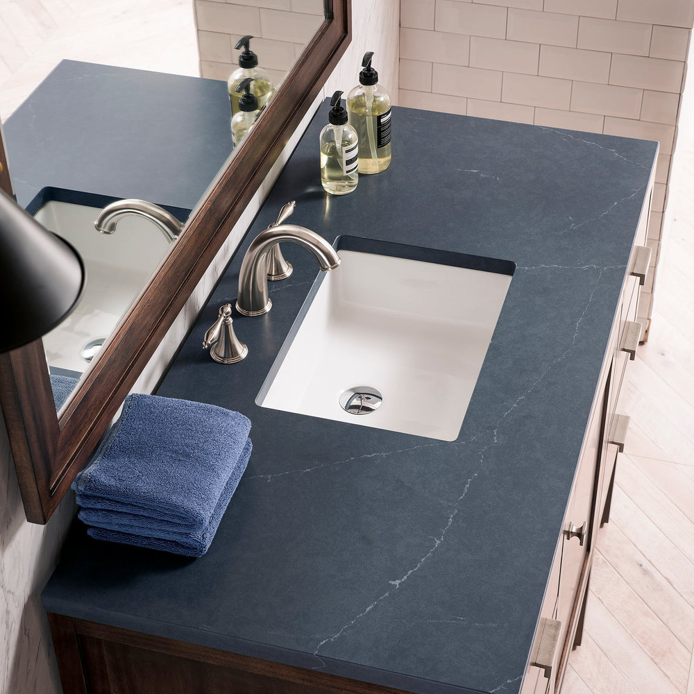 
                  
                    Addison 48" Single Vanity Cabinet in Mid-Century Acacia Single Bathroom Vanity James Martin Vanities Charcoal Soapstone Silestone 
                  
                