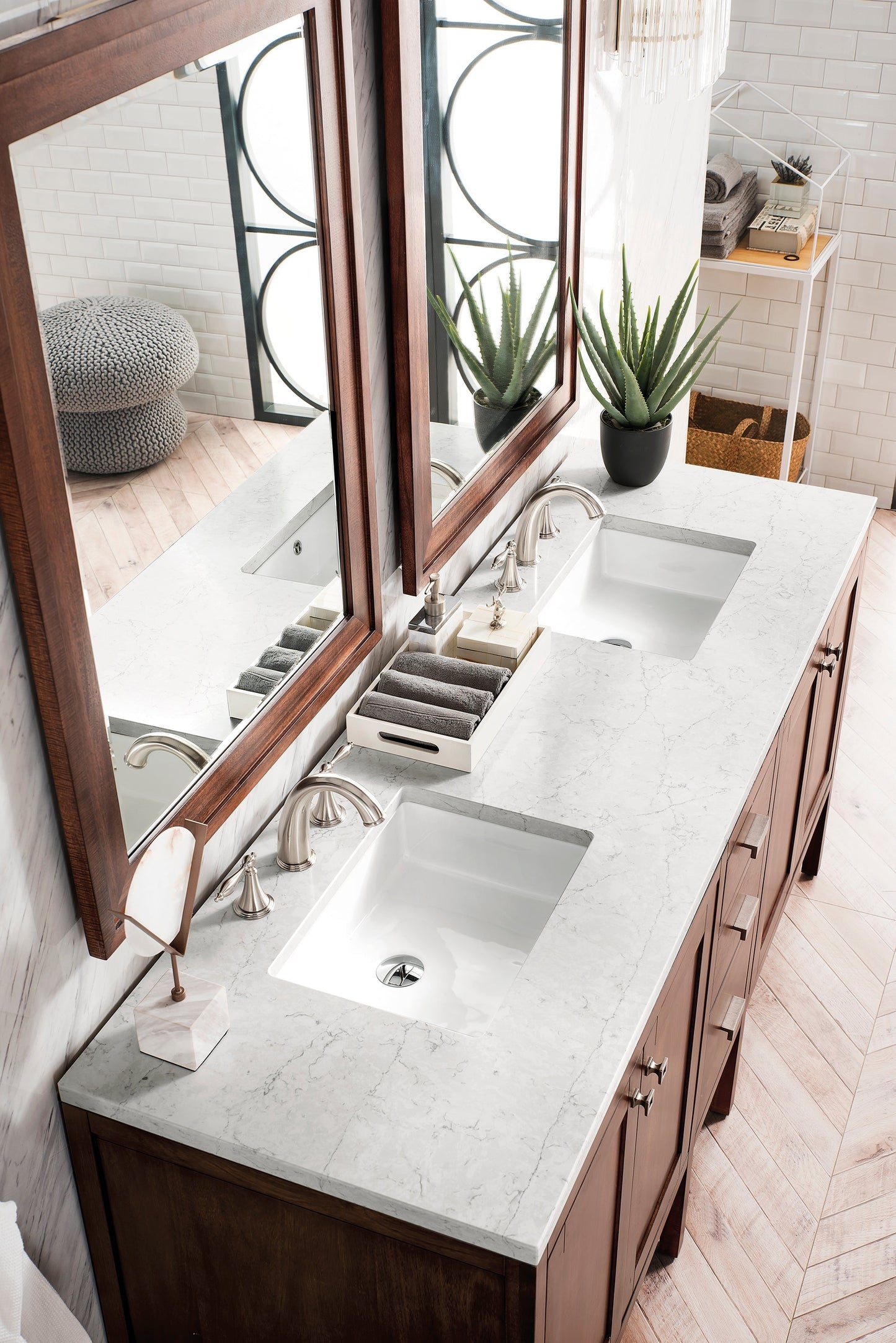 
                  
                    Addison 72" Double Vanity Cabinet in Mid-Century Acacia Double Bathroom Vanity James Martin Vanities Eternal Jasmine Pearl Silestone 
                  
                