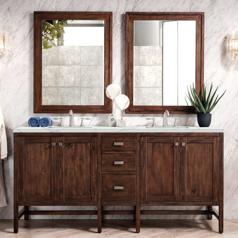 
                  
                    Addison 72" Double Vanity Cabinet in Mid-Century Acacia Double Bathroom Vanity James Martin Vanities Eternal Marfil Silestone 
                  
                