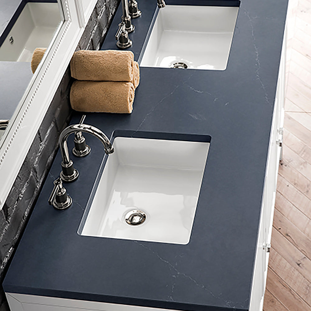 
                  
                    Athens 60" Double Vanity Cabinet, Glossy White Double Bathroom Vanity James Martin Vanities Charcoal Soapstone Silestone 
                  
                