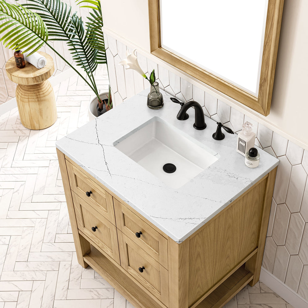 
                  
                    Breckenridge 30" Single Vanity in Light Natural Oak Single Vanity James Martin Vanities Etheral Noctis Silestone 
                  
                