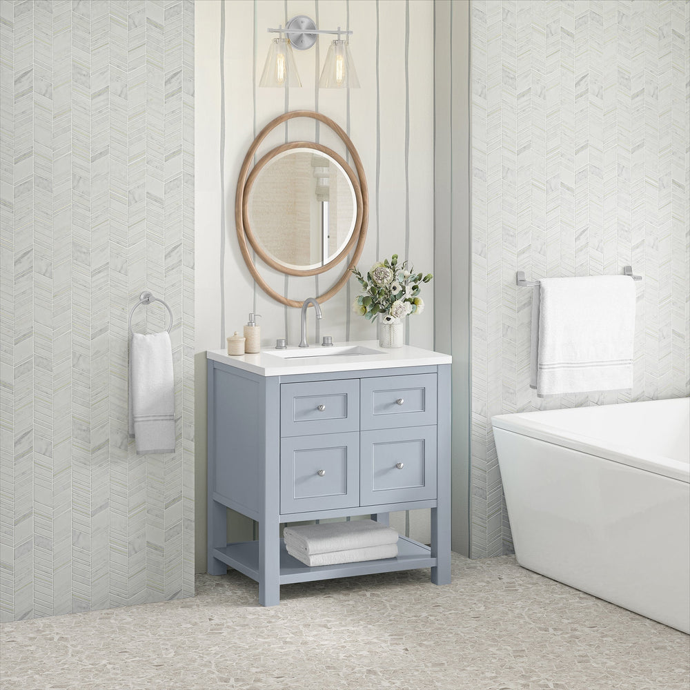 
                  
                    Breckenridge 30" Single Vanity in Serenity Blue Single Vanity James Martin Vanities 
                  
                