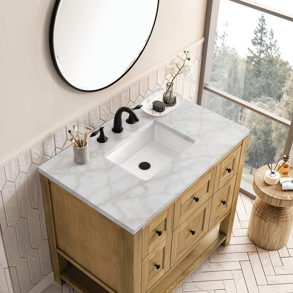 
                  
                    Breckenridge 36" Single Vanity in Light Natural Oak Single Bathroom Vanity James Martin Vanities Lime Delight Silestone 
                  
                