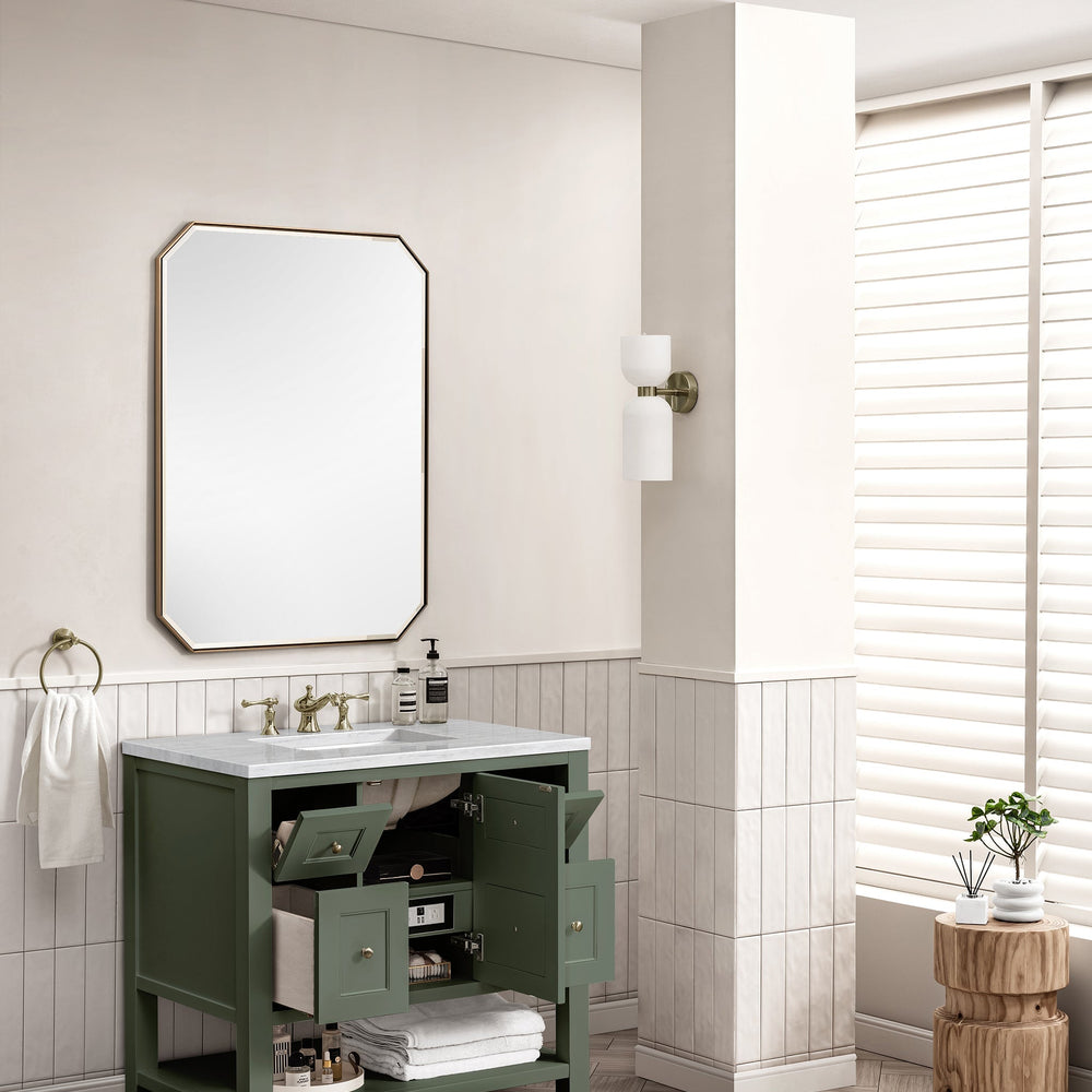 
                  
                    Breckenridge 36" Single Vanity in Smokey Celadon Single Bathroom Vanity James Martin Vanities 
                  
                