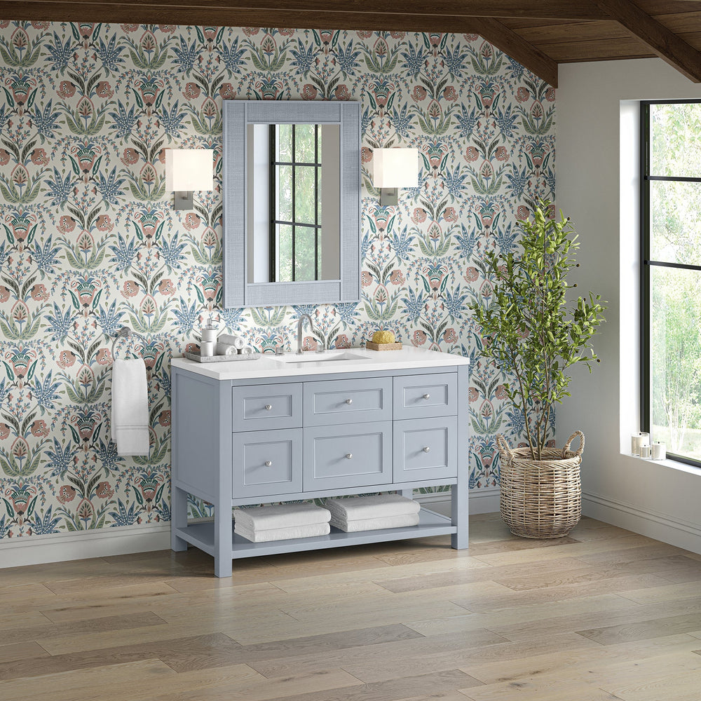 
                  
                    Breckenridge 48" Single Vanity in Serenity Blue Single Bathroom Vanity James Martin Vanities 
                  
                