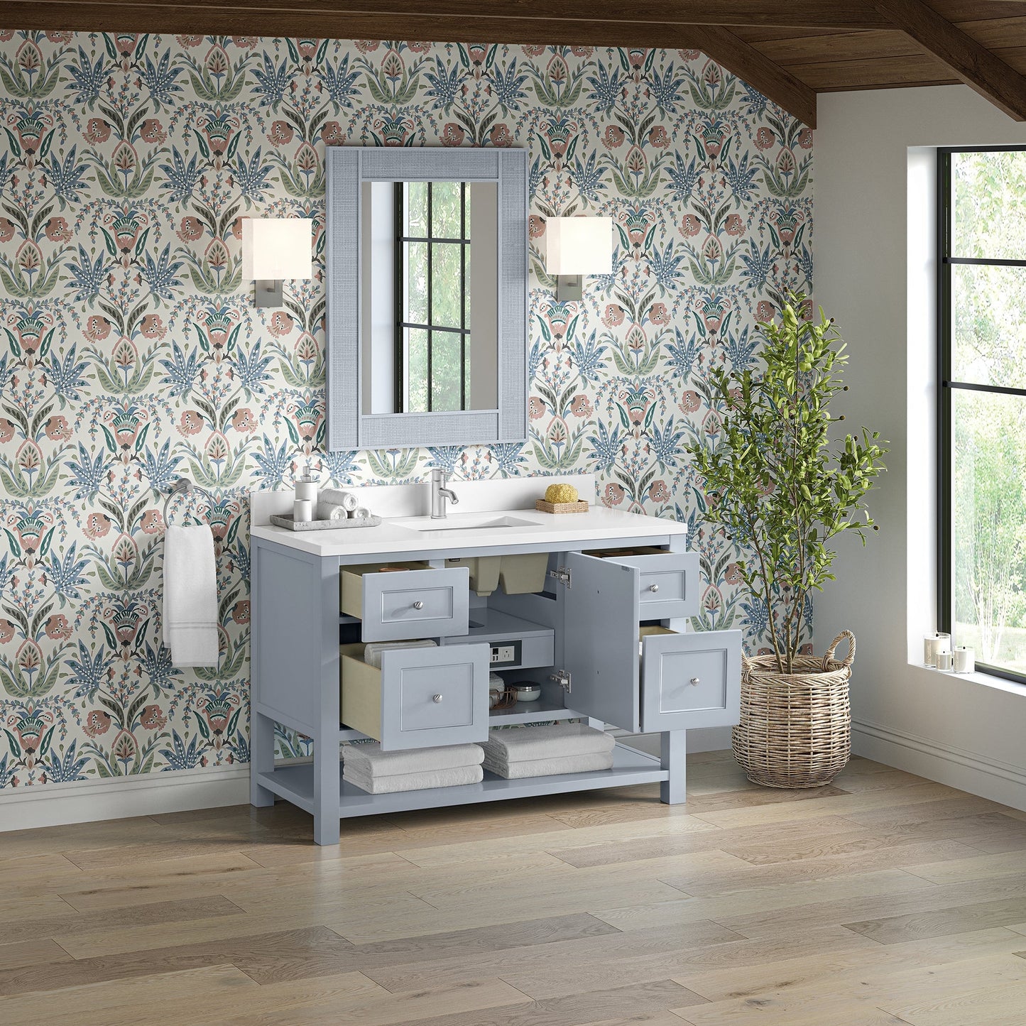 
                  
                    Breckenridge 48" Single Vanity in Serenity Blue Single Bathroom Vanity James Martin Vanities 
                  
                