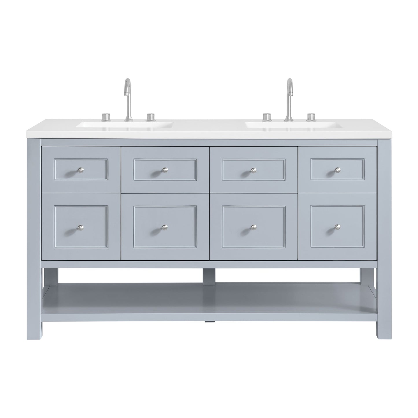 
                  
                    Breckenridge 60" Double Vanity in Serenity Blue Single Bathroom Vanity James Martin Vanities 
                  
                