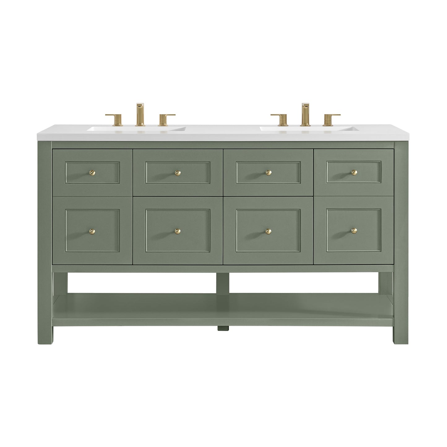 
                  
                    Breckenridge 60" Double Vanity in Smokey Celadon Single Bathroom Vanity James Martin Vanities 
                  
                