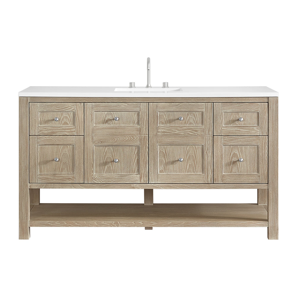 
                  
                    Breckenridge 60" Single Vanity in Whitewashed Oak Single Bathroom Vanity James Martin Vanities 
                  
                