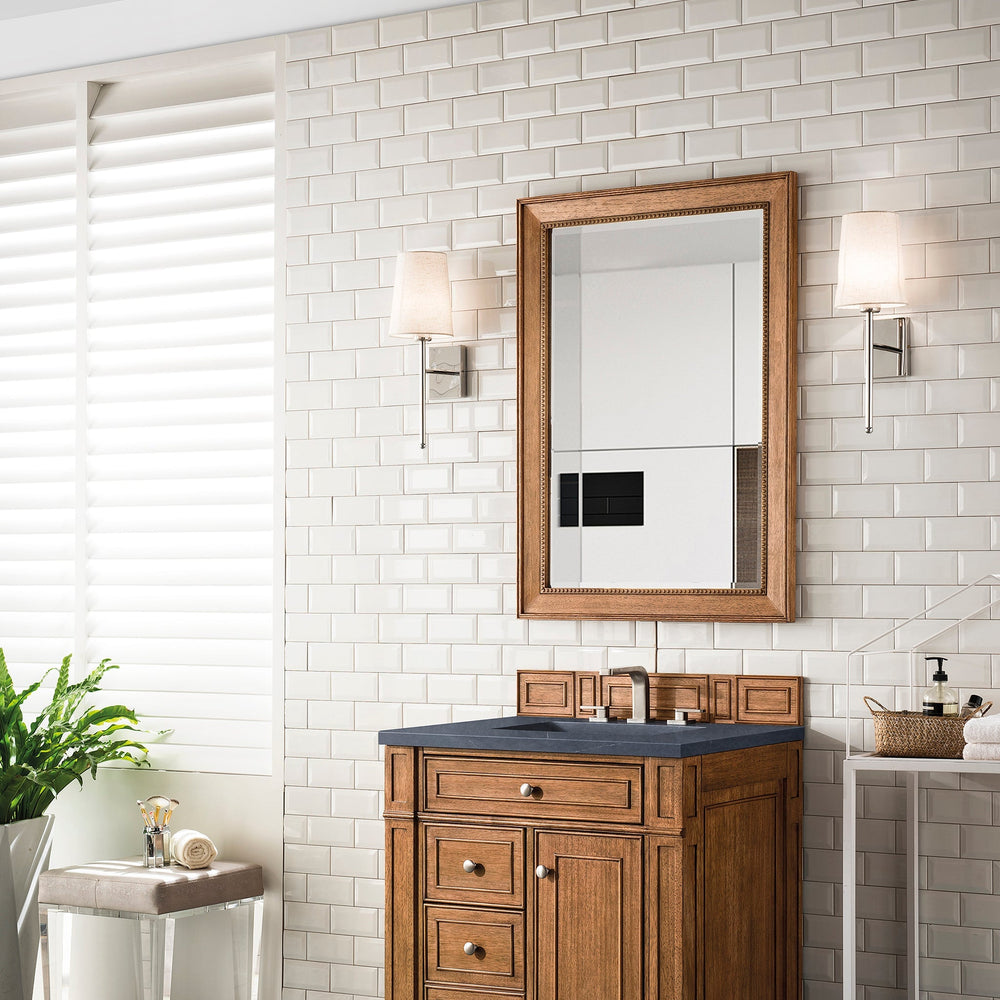 
                  
                    Bristol 30" Single Vanity in Saddle Brown Single Bathroom Vanity James Martin Vanities Charcoal Soapstone Silestone 
                  
                