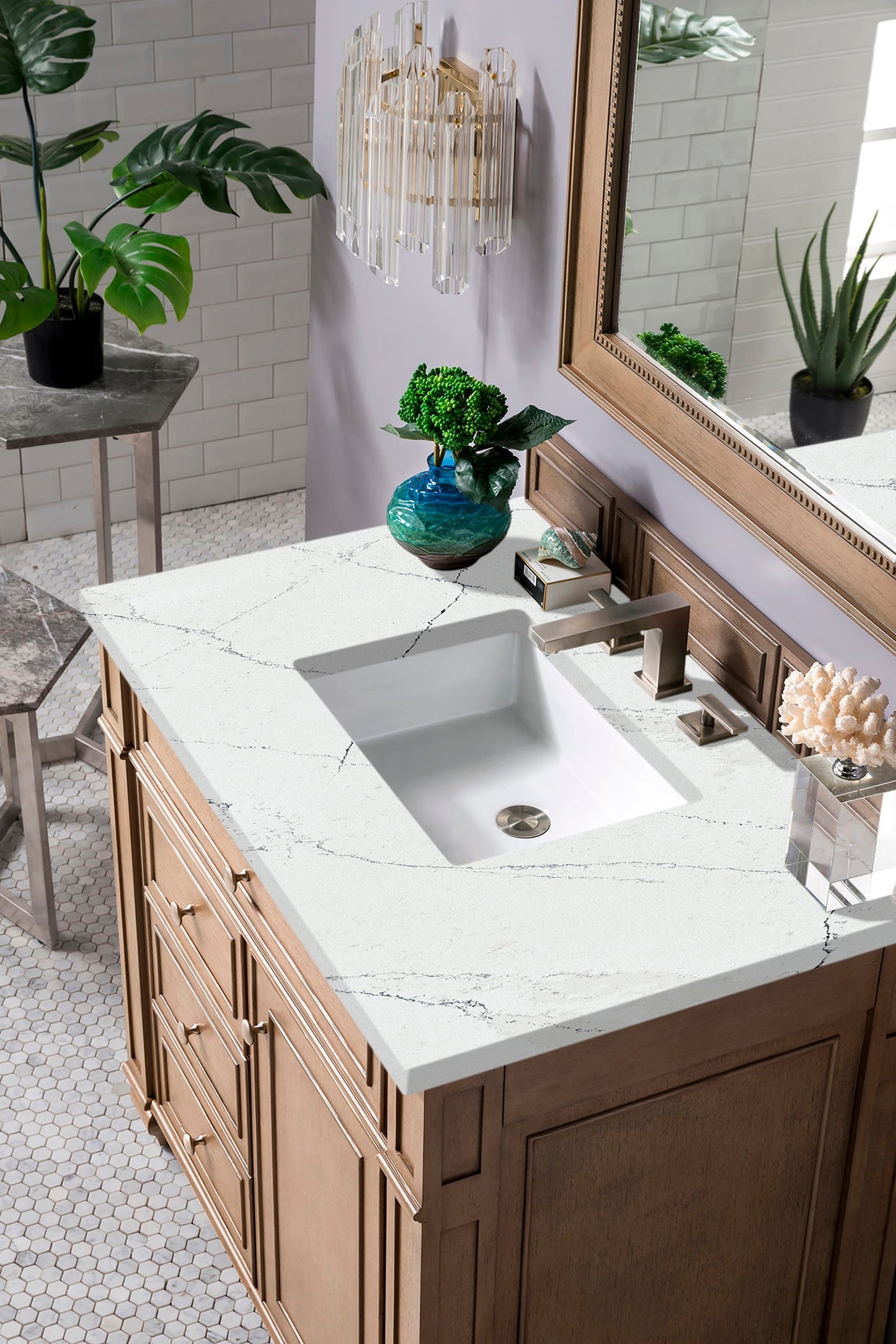 
                  
                    Bristol 36" Single Vanity in Whitewashed Walnut Single Bathroom Vanity James Martin Vanities Ethereal Noctis Silestone 
                  
                