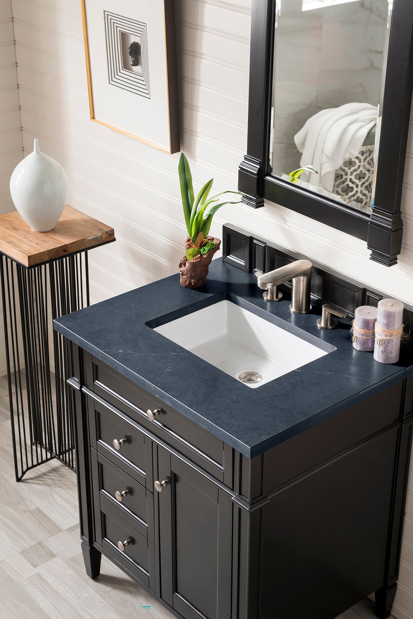 
                  
                    Brittany 30" Single Bathroom Vanity in Black Onyx Single Bathroom Vanity James Martin Vanities Charcoal Soapstone Silestone 
                  
                