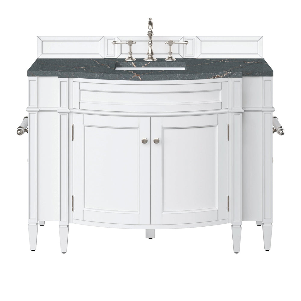 
                  
                    Brittany 46" Single Bathroom Vanity Single Bathroom Vanity James Martin Vanities Parisien Bleu Silestone 
                  
                