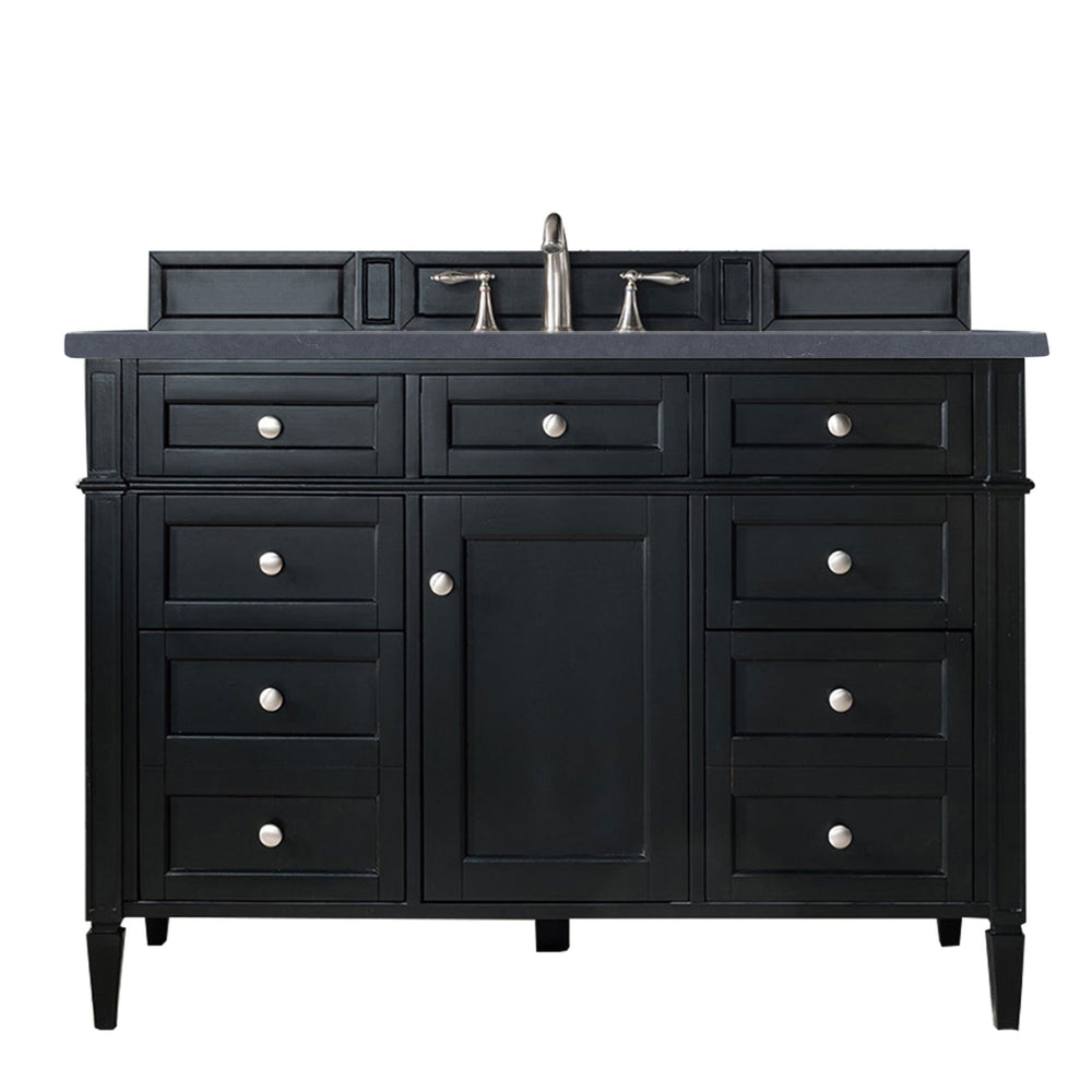 
                  
                    Brittany 48" Single Bathroom Vanity in Black Onyx Single Bathroom Vanity James Martin Vanities Charcoal Soapstone Silestone 
                  
                