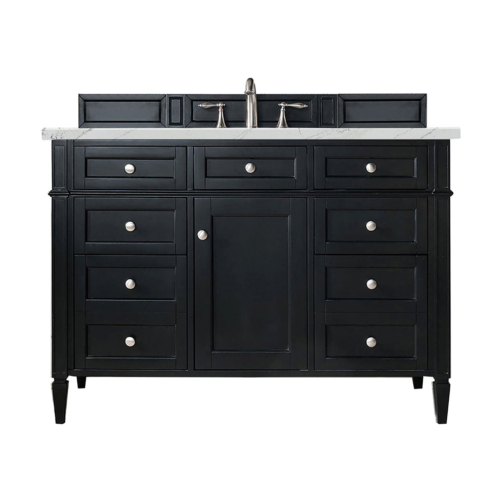 
                  
                    Brittany 48" Single Bathroom Vanity in Black Onyx Single Bathroom Vanity James Martin Vanities Ethereal Noctis Silestone 
                  
                