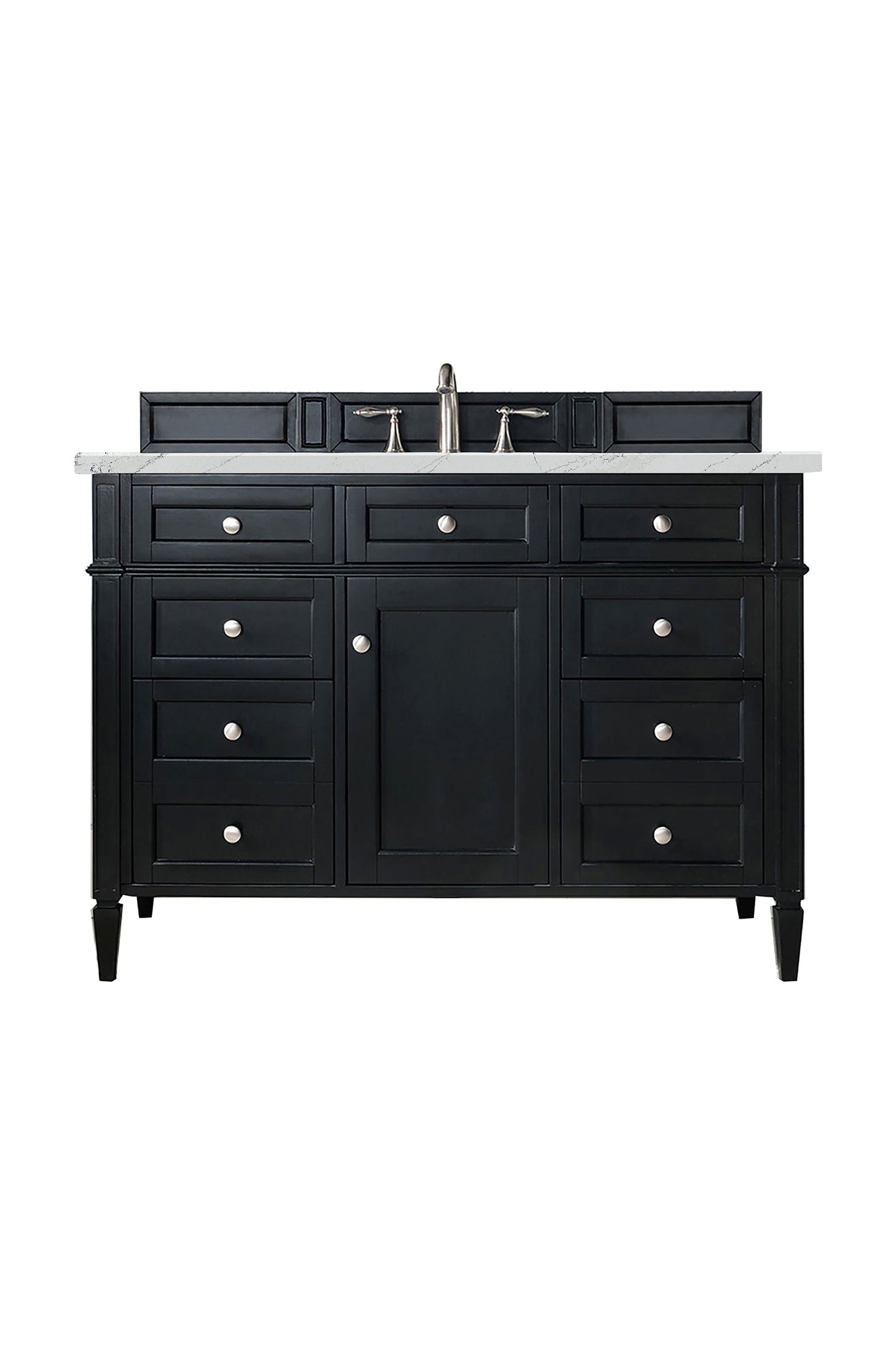 
                  
                    Brittany 48" Single Bathroom Vanity in Black Onyx Single Bathroom Vanity James Martin Vanities Ethereal Noctis Silestone 
                  
                