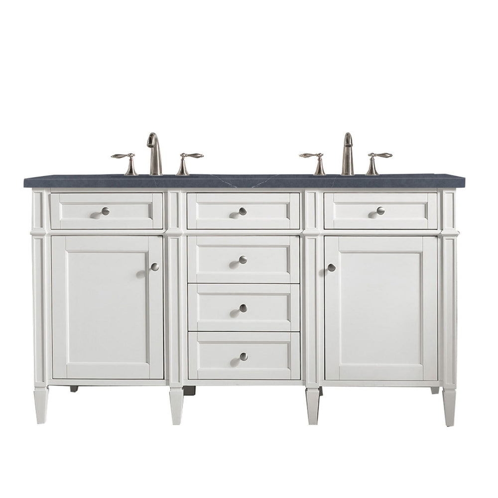 
                  
                    Brittany 48" Single Bathroom Vanity in Bright White Single Bathroom Vanity James Martin Vanities Charcoal Soapstone Silestone 
                  
                