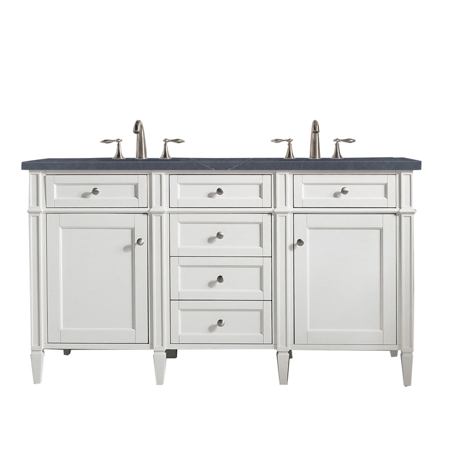 
                  
                    Brittany 48" Single Bathroom Vanity in Bright White Single Bathroom Vanity James Martin Vanities Charcoal Soapstone Silestone 
                  
                