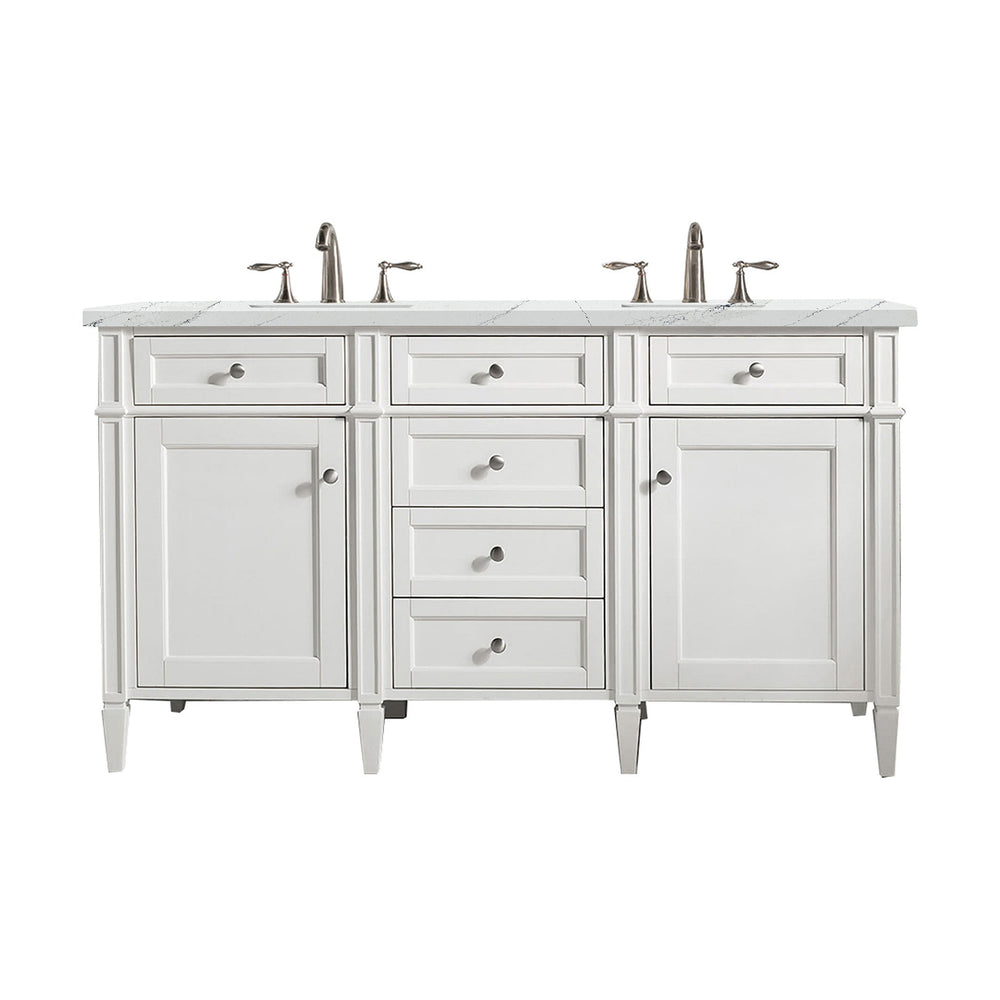 
                  
                    Brittany 48" Single Bathroom Vanity in Bright White Single Bathroom Vanity James Martin Vanities Ethereal Noctis Silestone 
                  
                