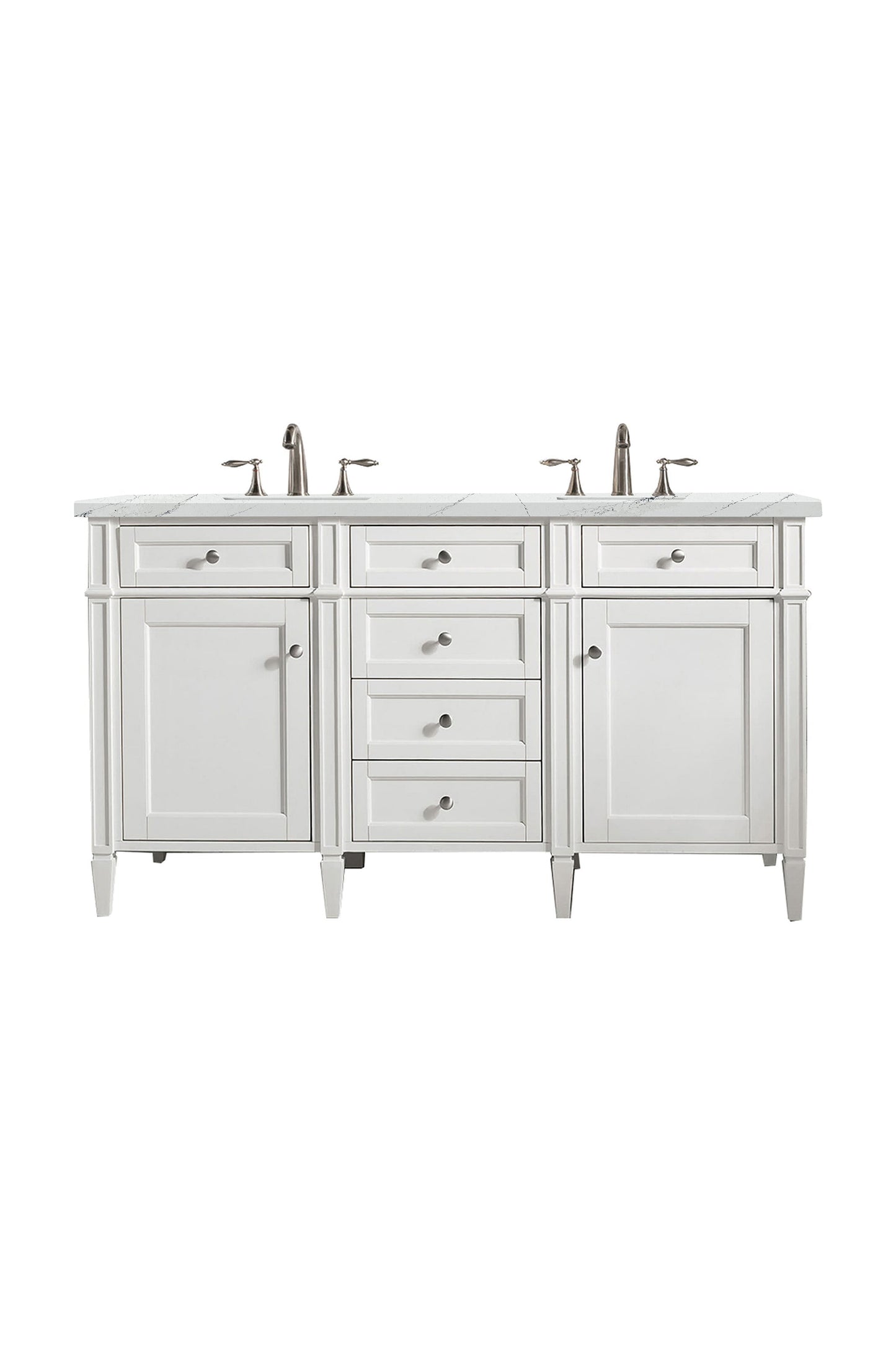 
                  
                    Brittany 48" Single Bathroom Vanity in Bright White Single Bathroom Vanity James Martin Vanities Ethereal Noctis Silestone 
                  
                