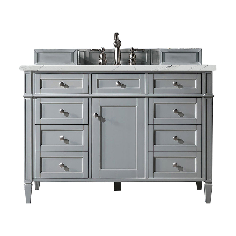 
                  
                    Brittany 48" Single Bathroom Vanity in Urban Gray Single Bathroom Vanity James Martin Vanities Ethereal Noctis Silestone 
                  
                