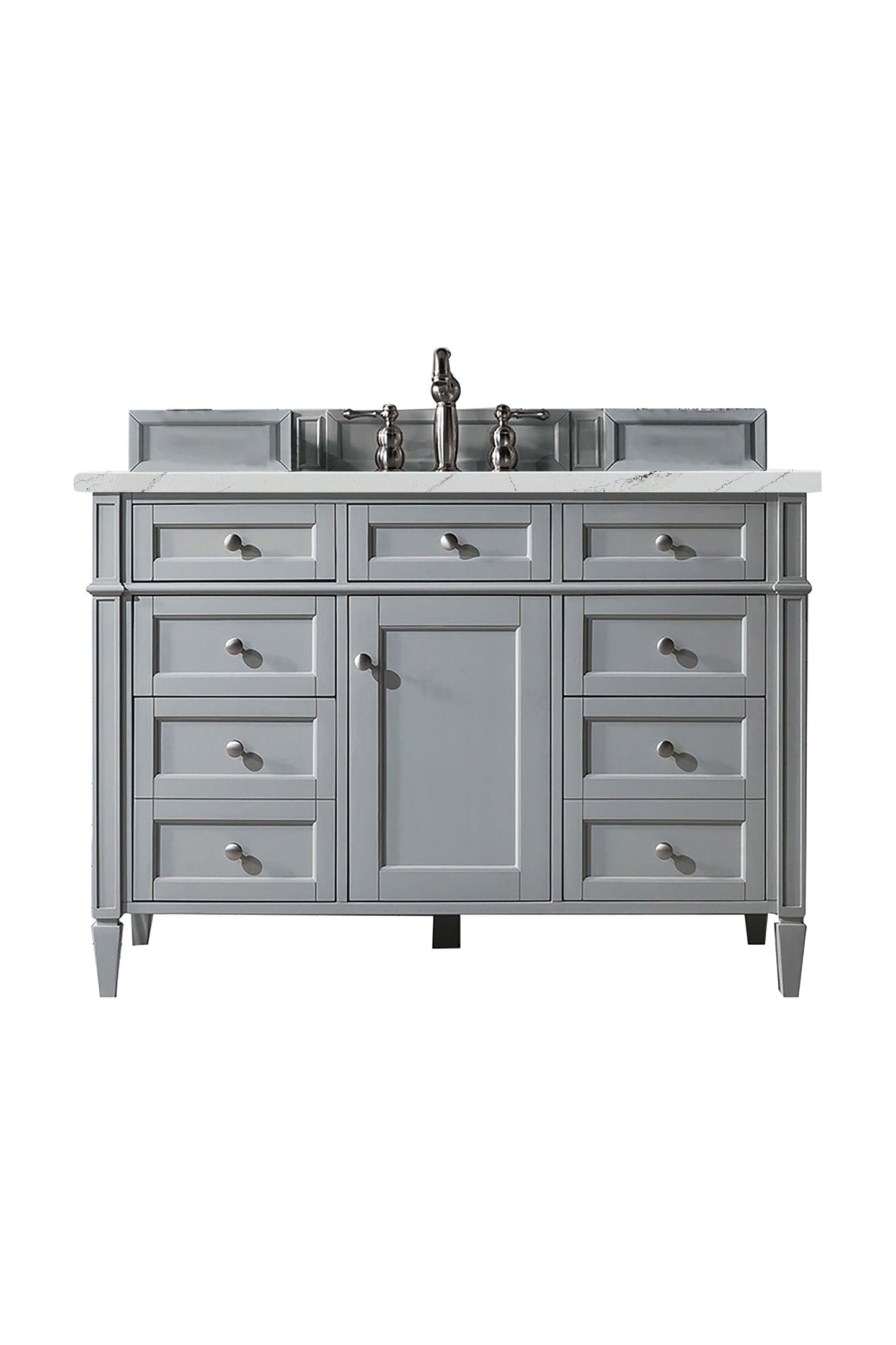 
                  
                    Brittany 48" Single Bathroom Vanity in Urban Gray Single Bathroom Vanity James Martin Vanities Ethereal Noctis Silestone 
                  
                