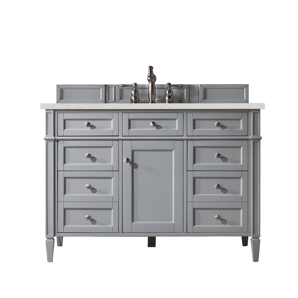 
                  
                    Brittany 48" Single Bathroom Vanity in Urban Gray Single Bathroom Vanity James Martin Vanities Lime Delight Silestone 
                  
                