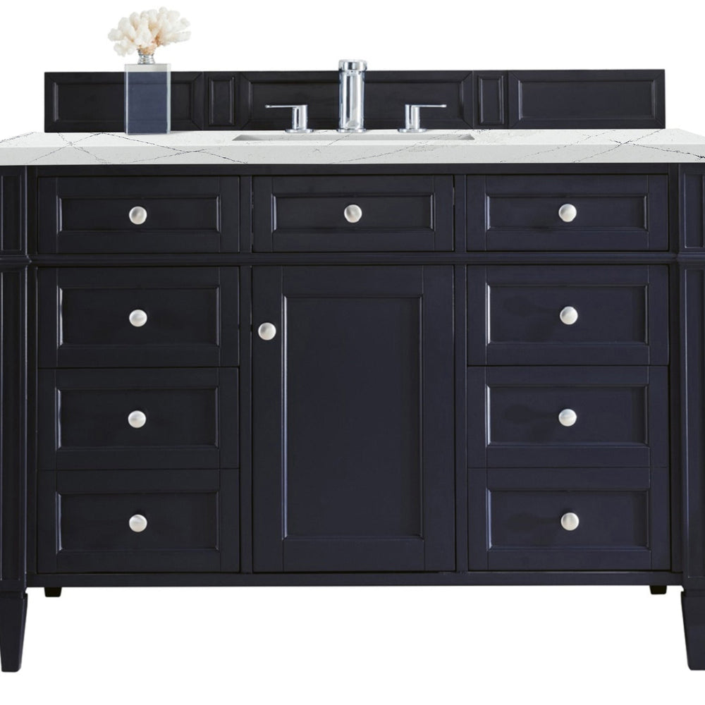 
                  
                    Brittany 48" Single Bathroom Vanity in Victory Blue Single Bathroom Vanity James Martin Vanities Ethereal Noctis Silestone 
                  
                