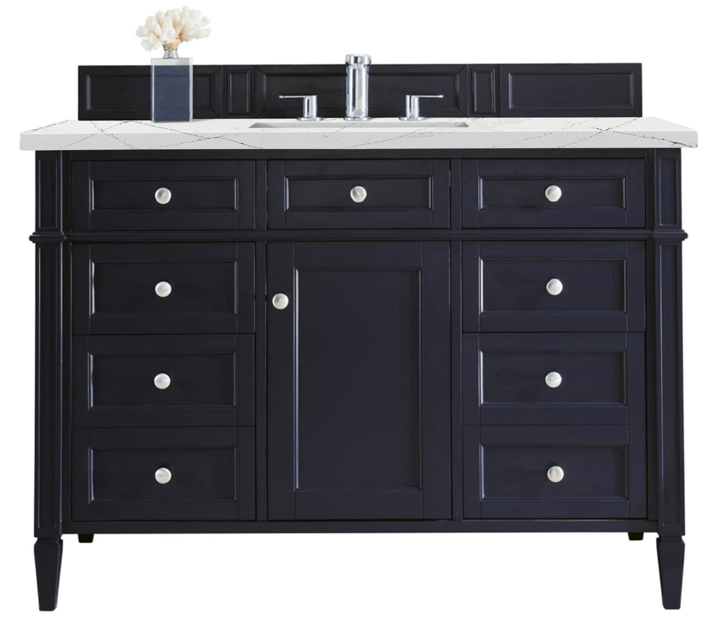 
                  
                    Brittany 48" Single Bathroom Vanity in Victory Blue Single Bathroom Vanity James Martin Vanities Ethereal Noctis Silestone 
                  
                