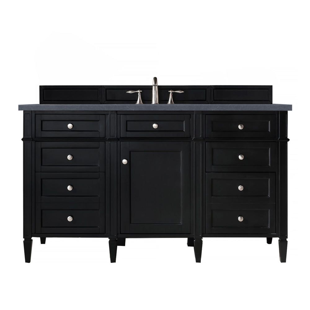 
                  
                    Brittany 60" Single Bathroom Vanity in Black Onyx Single Bathroom Vanity James Martin Vanities Charcoal Soapstone Silestone 
                  
                