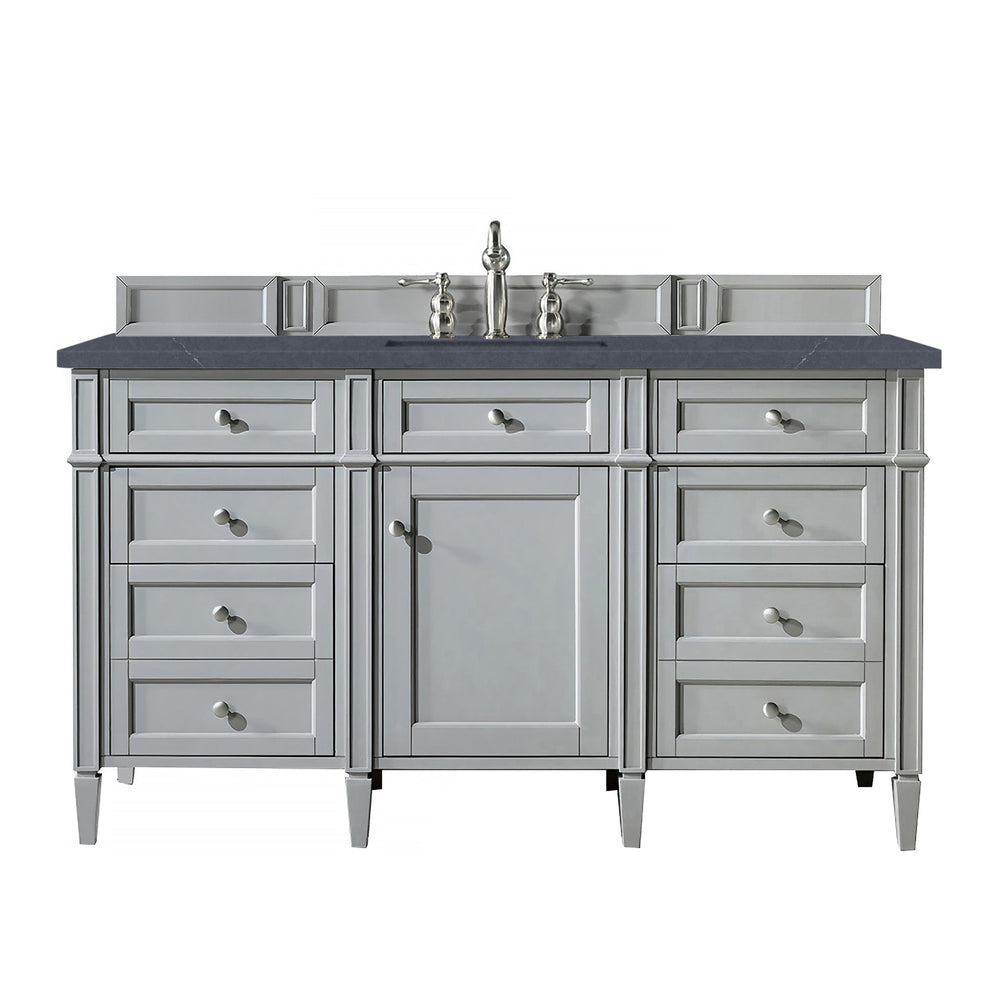 
                  
                    Brittany 60" Single Bathroom Vanity in Urban Gray Single Bathroom Vanity James Martin Vanities Charcoal Soapstone Silestone 
                  
                