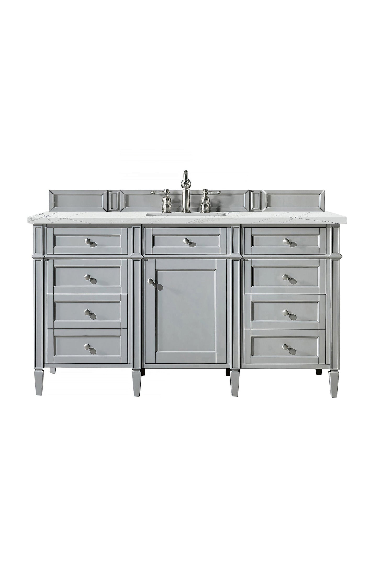 
                  
                    Brittany 60" Single Bathroom Vanity in Urban Gray Single Bathroom Vanity James Martin Vanities Ethereal Noctis Silestone 
                  
                