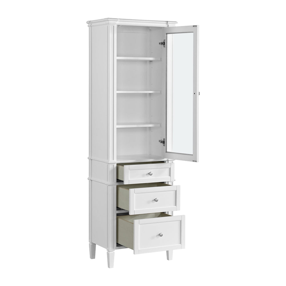 
                  
                    Brittany Linen Cabinet in Bright White Linen Cabinet James Martin Vanities 
                  
                